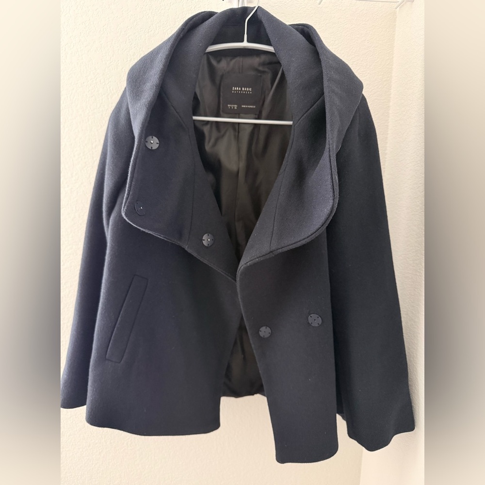 Zara Basic Black Outerwear